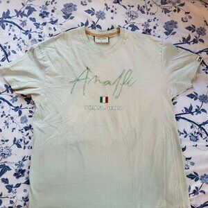 Men Italian tee-shirt size L light green